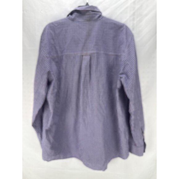 Chaps Easy Care Gingham Check Button Down Shirt Men’s Size XL Preppy Office - Picture 9 of 10